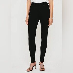 AG Adriano Goldschmied Womens Size 29 Mila High-Rise Super Skinny Jean Black